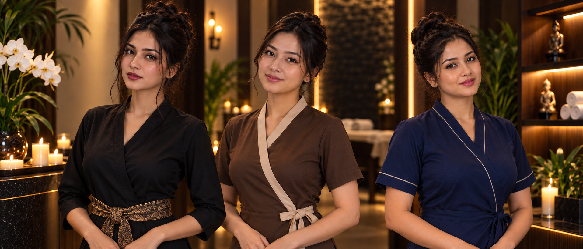 Premium massage table and spa room