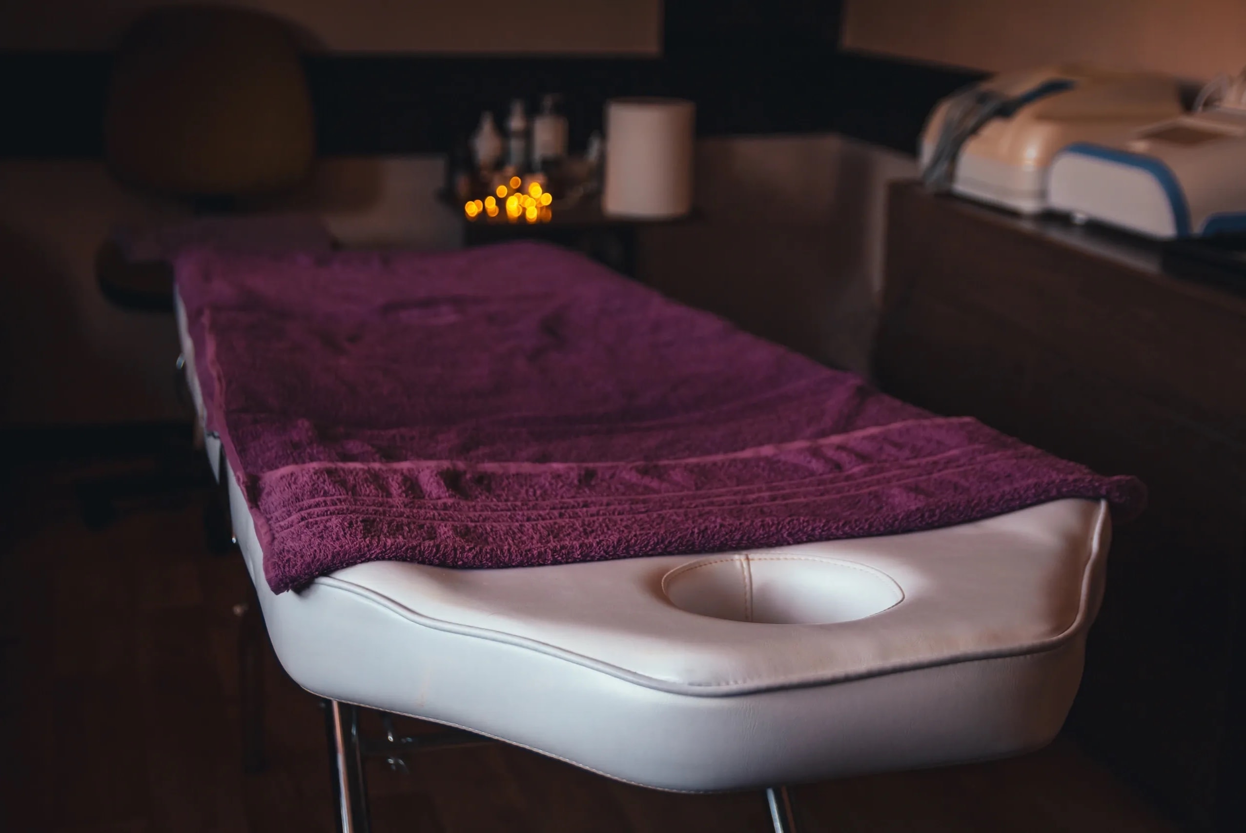 Elegant spa reception and lobby